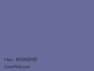 Hex #696b9b Color Image