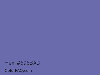 Hex #696bad Color Image