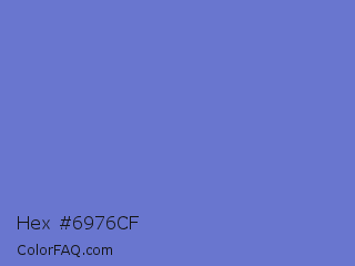 Hex #6976cf Color Image