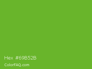Hex #69b52b Color Image