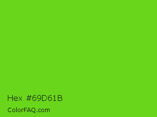 Hex #69d61b Color Image