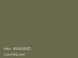 Hex #6a684d Color Image