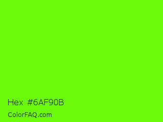 Hex #6af90b Color Image