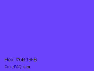 Hex #6b43fb Color Image