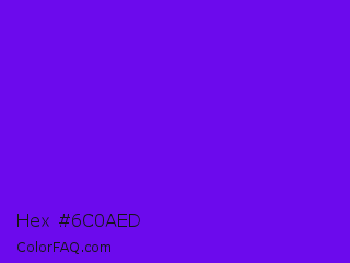 Hex #6c0aed Color Image
