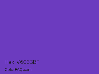 Hex #6c3bbf Color Image