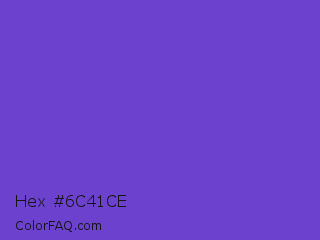 Hex #6c41ce Color Image