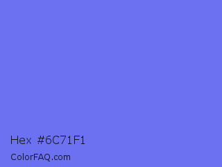 Hex #6c71f1 Color Image