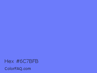 Hex #6c7bfb Color Image