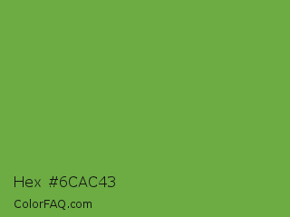Hex #6cac43 Color Image