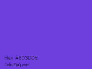 Hex #6d3dde Color Image