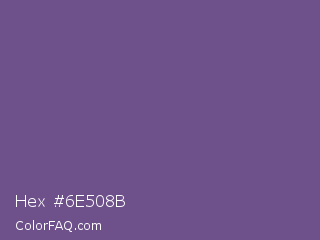 Hex #6e508b Color Image