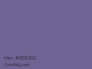 Hex #6e6392 Color Image