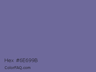 Hex #6e699b Color Image