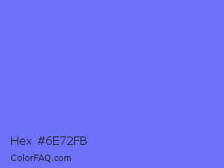 Hex #6e72fb Color Image
