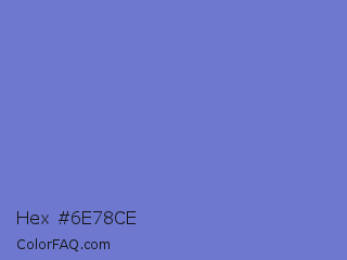 Hex #6e78ce Color Image