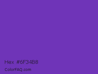 Hex #6f34b8 Color Image