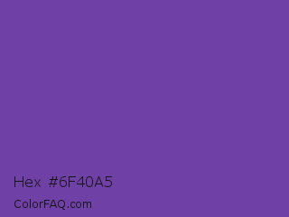 Hex #6f40a5 Color Image
