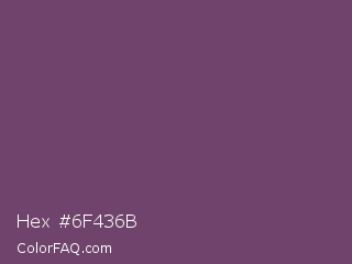 Hex #6f436b Color Image