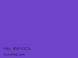 Hex #6f43ca Color Image