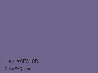 Hex #6f648b Color Image