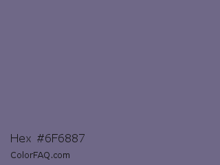Hex #6f6887 Color Image