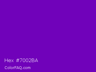 Hex #7002ba Color Image