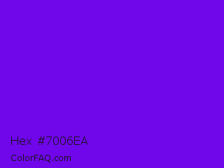 Hex #7006ea Color Image