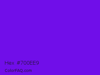 Hex #700ee9 Color Image