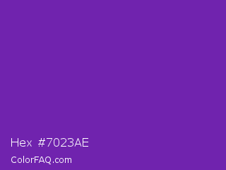 Hex #7023ae Color Image