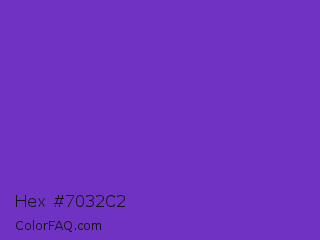 Hex #7032c2 Color Image