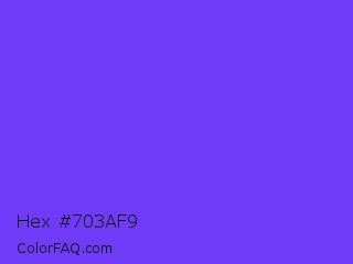 Hex #703af9 Color Image