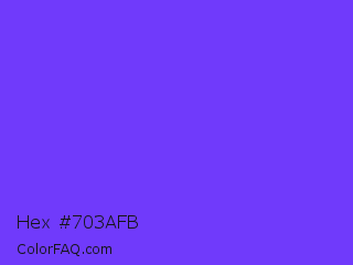 Hex #703afb Color Image