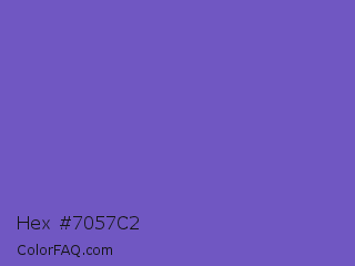 Hex #7057c2 Color Image