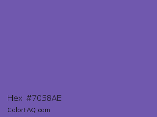Hex #7058ae Color Image