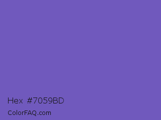 Hex #7059bd Color Image