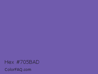 Hex #705bad Color Image