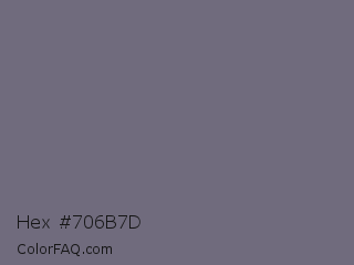 Hex #706b7d Color Image