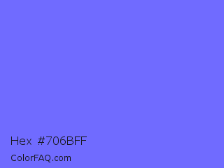 Hex #706bff Color Image