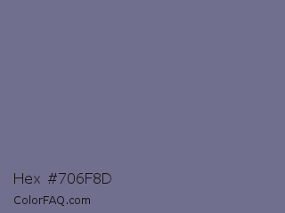 Hex #706f8d Color Image