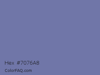 Hex #7076a8 Color Image
