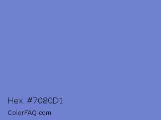 Hex #7080d1 Color Image