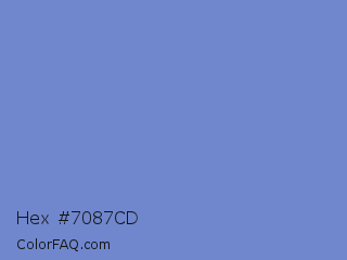 Hex #7087cd Color Image
