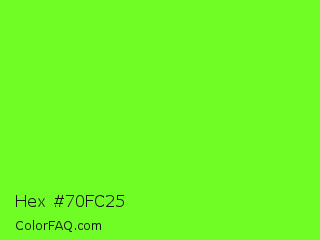 Hex #70fc25 Color Image