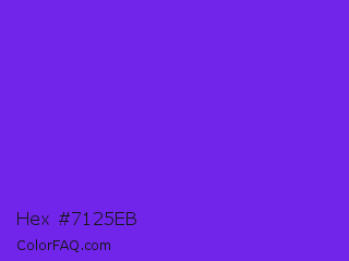 Hex #7125eb Color Image