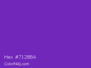 Hex #7128ba Color Image
