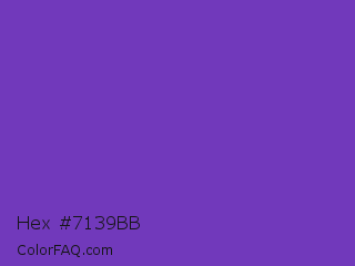 Hex #7139bb Color Image