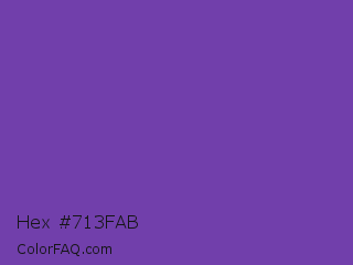 Hex #713fab Color Image