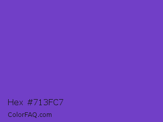 Hex #713fc7 Color Image