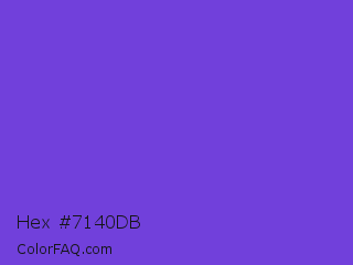 Hex #7140db Color Image